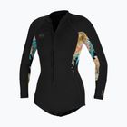 Pianka do pływania damska O'Neill Bahia 2/1 mm Front Zip Short Spring black/mikah floral/black