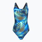 Strój pływacki jednoczęściowy damski Speedo Printed Medalist black/blue