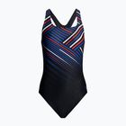 Strój pływacki jednoczęściowy damski Speedo Digital Printed Medalist black/fed red/chroma blue/white