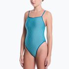 Strój pływacki jednoczęściowy damski Nike Ocean Bound Ripple Texture Square Neck bleached turquoise