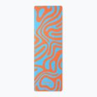 Mata do jogi/fitness FORCEBAND Abstract Orange 4 mm orange/blue