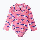 Strój kąpielowy jednoczęściowy dziecięcy Reima Pihlis soft coral