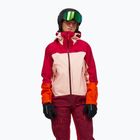 Kurtka narciarska damska Peak Performance Vislight GTX C-Knit 3L tech burgundy/peach fuzz