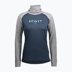 Bluza termoaktywna damska SCOTT Defend Merino High Neck light grey melange/dark blue