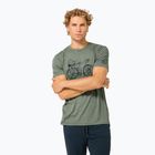 Koszulka męska super.natural Wander Wheel Tee eucalyptus/blueberry