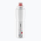 Bidon rowerowy Elite Jet Plus 950 ml clear/red logo
