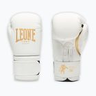 Rękawice bokserskie LEONE 1947 Idol white/gold