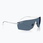 Okulary przeciwsłoneczne Ray-Ban Alix Bio-Based silver/dark blue