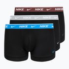 Bokserki męskie Nike Cotton Stretch Trunk 3 pack open black