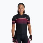 Koszulka rowerowa damska Rogelli Impress II W burgundy/coral/black