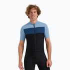 Koszulka rowerowa męska Rogelli Core Block black/blue/dark blue