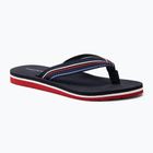 Japonki damskie Tommy Hilfiger Stripes Beach Sandal red white blue