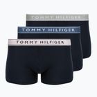 Bokserki Tommy Hilfiger Trunk WB 3 pary purple pink/antique silverer/aegean sea