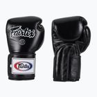 Rękawice bokserskie Fairtex Super Sparring - Locked Thumb black