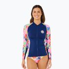 Longsleeve do pływania damski Rip Curl Party Wave Upf Zip multicolor