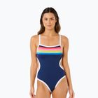 Strój kąpielowy jednoczęściowy damski Rip Curl Surf Stripe Cheeky dark navy