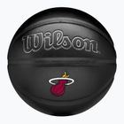 Piłka do koszykówki Wilson NBA Team Premiere Miami Heat black rozmiar 7