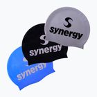 Czepek pływacki Synergy Silicone Swim Cap 3-Pack black/blue/silver