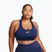 Biustonosz treningowy Nike Swoosh Medium Support midnight navy/white