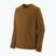 Longsleeve trekkingowy męski Patagonia Cap Cool Merino Blend LS wolf brown