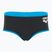 Bokserki pływackie męskie arena One Low Waist Short Big Logo asphalt/turquoise