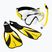 Zestaw do snorkelingu Aqualung Compass Set black/yellow