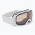 Gogle narciarskie UVEX Xcitd V white matt/mirror silver clear