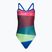 Strój pływacki jednoczęściowy damski Speedo Placement Digital Turnback watermelon/harl green/true cobalt/sweet purple