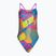 Strój pływacki jednoczęściowy damski Speedo Allover Digital Vback flare pink/bit lime/sweet purple/bolt