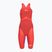 Strój pływacki jednoczęściowy damski Speedo Fastskin LZR Pure Valor 2.0 Openback Kneeskin flame red/cobalt pop