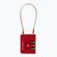 Kłódka Samsonite Cablelock 3 Dial TSA red