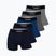 Bokserki męskie CR7 Basic Trunk 5 par 2344 multicolour