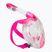 Maska pełnotwarzowa do snorkelingu dziecięca SEAC Magica black silicone/pink