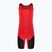 Trykot zapaśniczy męski Nike Weightlifting Singlet scarlet/black