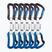 Ekspres wspinaczkowy Ocun Raven QD Bio-Dyn-Ring 10 cm 6 szt. blue