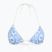Góra od stroju kąpielowego Tommy Hilfiger Triangle Rp Print floral stripe blue spell
