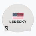 Czepek pływacki TYR Ledecky Silicone white 2