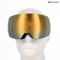 Gogle narciarskie Red Bull SPECT Chute black/brown with gold mirror/cloudy snow 6