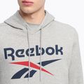 Bluza męska Reebok Identity Big Logo Fleece Hoodie medium grey heater/vector navy/vector red 3