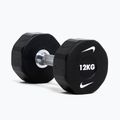 Hantel chromowany Nike Strength Pro Urethane Dumbbell 12 kg black/white 6