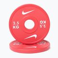 Obciążenie Nike Strength Change Plates 2 x 2,5 kg red/white
