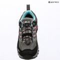 Buty trekkingowe dziecięce CMP Rigel 2.0 Low Waterproof grey/acquarius/pink fluo 9