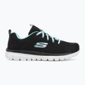 Buty damskie SKECHERS Graceful Get Connected black/turquoise 2