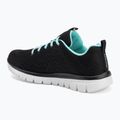 Buty damskie SKECHERS Graceful Get Connected black/turquoise 3