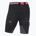 Spodenki hokejowe z suspensorem męskie CCM Ribano Compresion SR black 2
