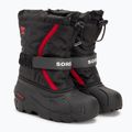 Śniegowce dziecięce Sorel Flurry Dtv black/bright red 4