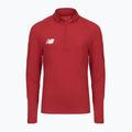 Bluza piłkarska dziecięca New Balance Training 1/4 Zip Knitted burgundy