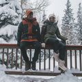 Śniegowce damskie Columbia Slopeside Peak Luxe dark stone/sea salt 22