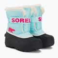 Śniegowce juniorskie Sorel Snow Commander ocean surf/cactus pink 4