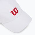 Czapka z daszkiem Wilson Active Perforated Cap bright white/infrared 3